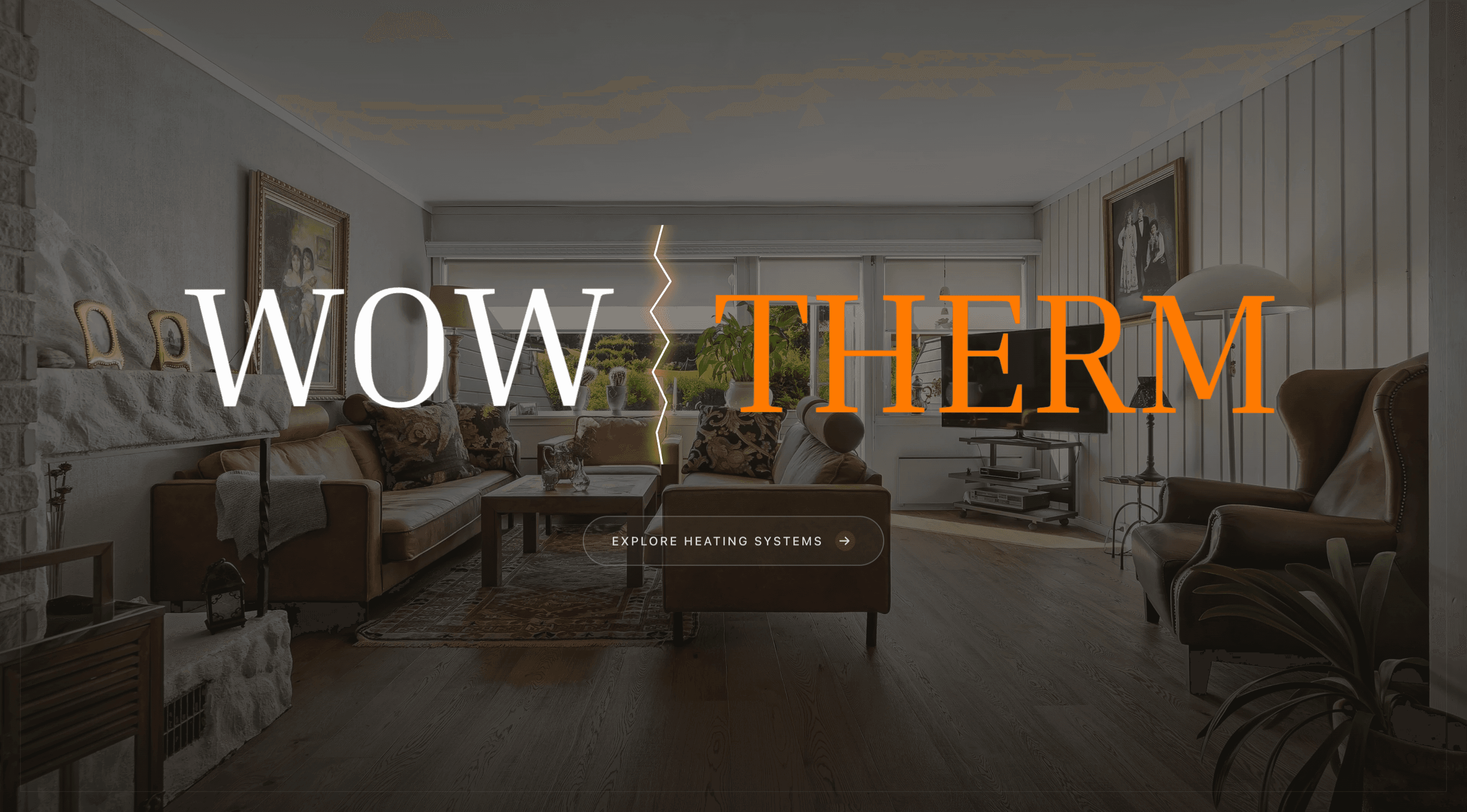 Modern heating brand website experience for Wowtherm